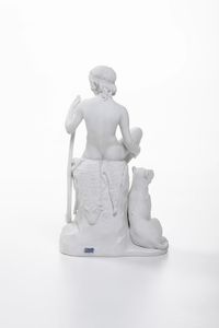 Scultura.<BR>Danimarca, Manifattura Royal Copenaghen, seconda met� del XIX secolo.<BR>  - Asta Ceramiche - Associazione Nazionale - Case d'Asta italiane