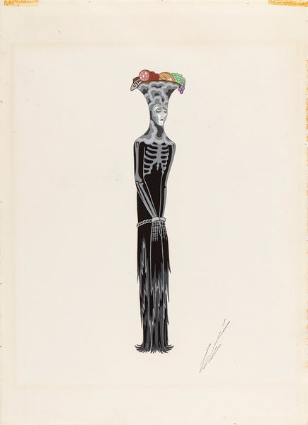 Erté (Romain de Tirtoff) : La Faim  - Asta Ert e il Paris Music Hall - Associazione Nazionale - Case d'Asta italiane