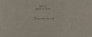 Erté (Romain de Tirtoff) : Calendrier érotique  - Asta Ert e il Paris Music Hall - Associazione Nazionale - Case d'Asta italiane