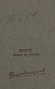 Erté (Romain de Tirtoff) : Calendrier érotique  - Asta Ert e il Paris Music Hall - Associazione Nazionale - Case d'Asta italiane