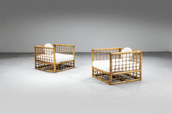 VIVAI DEL SUD : Coppia di poltrone  - Asta Design  - Associazione Nazionale - Case d'Asta italiane