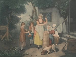 Jean Thouvenin : Impiego rustico  - Asta Antiquariato: Arredi, Dipinti, Oggetti d'Arte, Arte Orientale. - Associazione Nazionale - Case d'Asta italiane