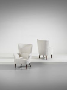 PONTI GIO (1891 - 1979) - Coppia di poltrone