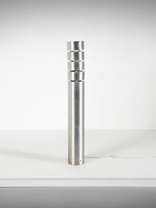 SARTORI FRANZ T. (1927 - 2000) - Lampada cilindrica da terra a segmenti luminosi estensibili mod. Domingo per Stillux, Italia