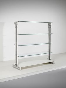 FORNASETTI BARNABA (n. 1950) - Etagere a quattro ripiani sorretti da due sagome di colonne corinzie