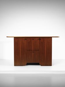 SACCARDO LUIGI : Credenza ad ante e vani bar della serie Seven per Gasparello, Casale sul Sile  - Asta Asta 476 | DESIGN E ARTI DECORATIVE DEL NOVECENTO Online - Associazione Nazionale - Case d'Asta italiane