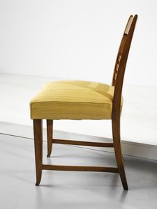 BUFFA PAOLO (1903 - 1970) : Sei sedie, esecuzione Mos� Turri, Bovisio Mombello  - Asta Asta 476 | DESIGN E ARTI DECORATIVE DEL NOVECENTO Online - Associazione Nazionale - Case d'Asta italiane