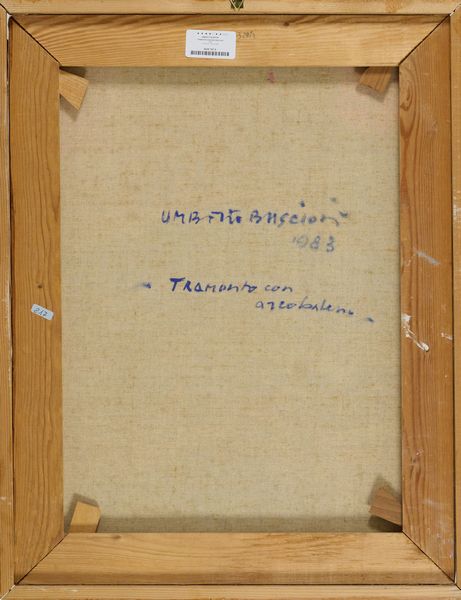 Umberto Buscioni : Tramonto con arcobaleno  - Asta Arte moderna e contemporanea - Associazione Nazionale - Case d'Asta italiane