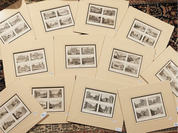 Domenico Pronti : Vedute della citt di Roma  - Asta Dal Grand Tour al magico Oriente. Una collezione di stampe - Associazione Nazionale - Case d'Asta italiane