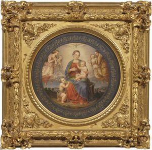 Ignoto del XIX secolo - Madonna col Bambino e San Giovannino