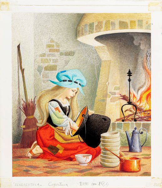 Severino Baraldi : Cenerentola  - Asta Fairy Tales / Illustrazioni Originali - Associazione Nazionale - Case d'Asta italiane