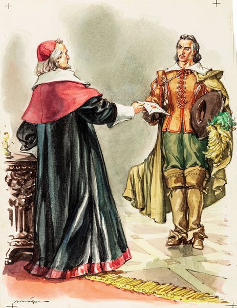 Libico Maraja : I tre moschettieri  - Asta Fairy Tales / Illustrazioni Originali - Associazione Nazionale - Case d'Asta italiane