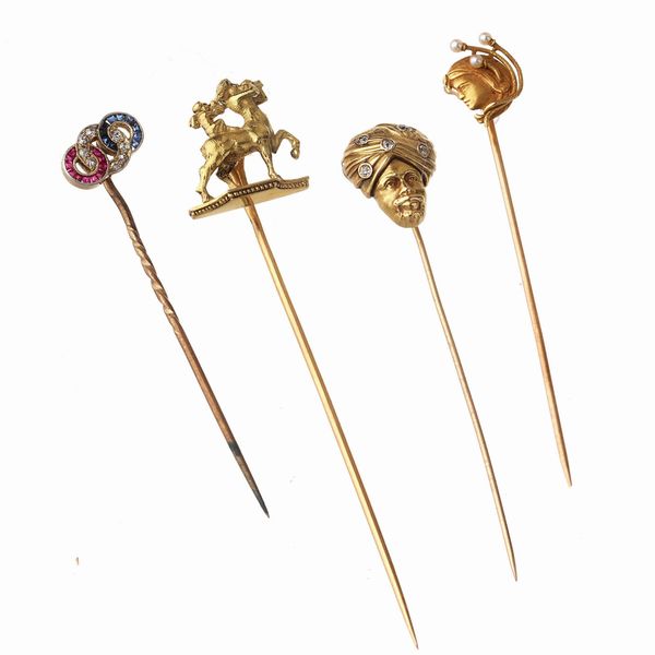 QUATTRO SPILLI  - Asta GIOIELLI - Associazione Nazionale - Case d'Asta italiane