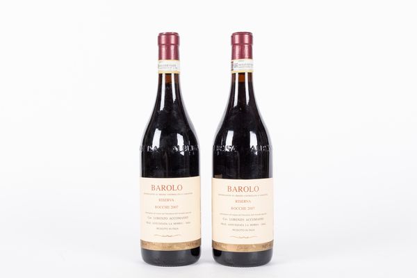 Italia : Lorenzo Accomasso, BAROLO ROCCHE RISERVA (2 BT)  - Asta Vini e Distillati - Associazione Nazionale - Case d'Asta italiane