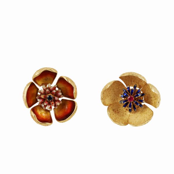 COPPIA DI CLIPS  - Asta GIOIELLI IMPORTANTI - Associazione Nazionale - Case d'Asta italiane