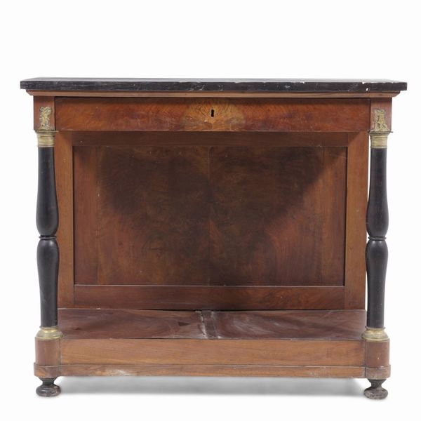 Consolle impero lastronata. XIX secolo  - Asta Antiquariato - Associazione Nazionale - Case d'Asta italiane