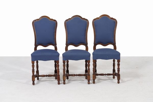 Gruppo di sei sedie a rocchetto. XVIII secolo  - Asta Antiquariato - Associazione Nazionale - Case d'Asta italiane