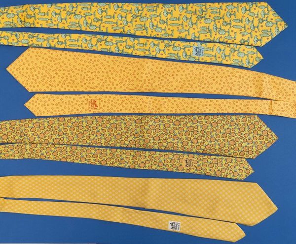Hermes Lotto di 4 cravatte  - Asta Moda e Accessori for Men - Associazione Nazionale - Case d'Asta italiane