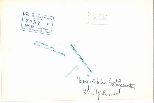 Giovanni Giovannetti : Manifestazione antifascista  - Asta Fotografia - Associazione Nazionale - Case d'Asta italiane