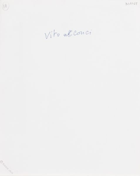 CLAUDIO ABATE : Vito acconci durante l�allestimento della mostra<BR>  - Asta Fotografia - Associazione Nazionale - Case d'Asta italiane