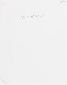 CLAUDIO ABATE : Vito acconci durante l�allestimento della mostra<BR>  - Asta Fotografia - Associazione Nazionale - Case d'Asta italiane