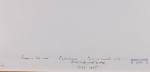 Franco Vaccari : Esposizione in tempo reale n�21: Bar Code - Code Bar, soggetto numero 12 dal volume Esposizioni in tempo reale  1993-1995  - Asta Fotografia - Associazione Nazionale - Case d'Asta italiane