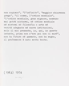 Cioni Carpi : Abbiamo creato atipici sistemi  - Asta Fotografia - Associazione Nazionale - Case d'Asta italiane