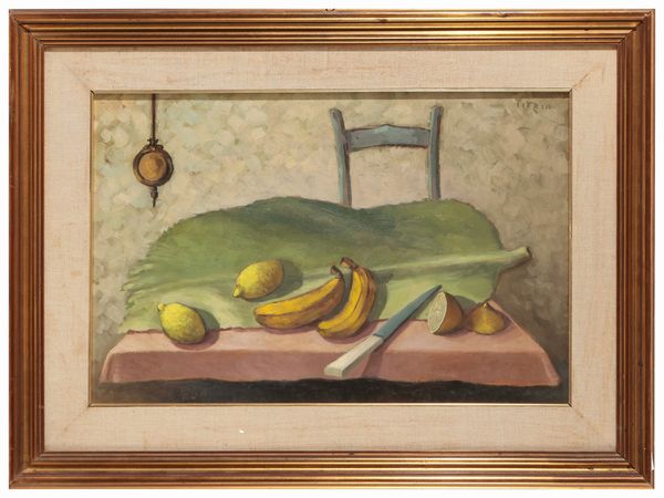 Pirzio : Natura morta con frutta  - Asta Arte Moderna e Contemporanea - Associazione Nazionale - Case d'Asta italiane