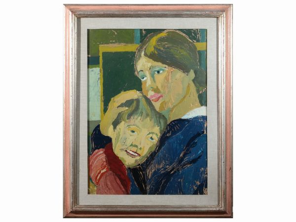 Giuseppe Serafini : Maternit�  - Asta Arte Moderna e Contemporanea - Associazione Nazionale - Case d'Asta italiane