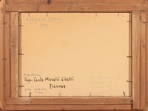 Ardengo Soffici : Casolari a Poggio a Caiano 1950  - Asta Arte Moderna e Contemporanea - Associazione Nazionale - Case d'Asta italiane