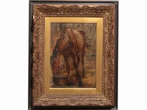 Carlo Balestrini - Cavallo all'abbeveratoio