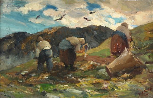 Italo Mus : Il raccolto delle patate 1939  - Asta Dipinti e Sculture del XIX-XX secolo - Associazione Nazionale - Case d'Asta italiane