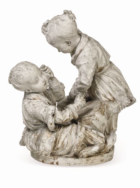 Gruppo scultoreo in gesso. XIX secolo  - Asta Sei Secoli di Arti e Arredi - Associazione Nazionale - Case d'Asta italiane