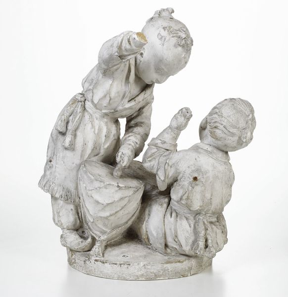 Gruppo scultoreo in gesso. XIX secolo  - Asta Sei Secoli di Arti e Arredi - Associazione Nazionale - Case d'Asta italiane