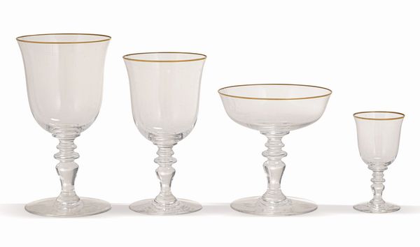 Servizio di bicchieri Baccarat  - Asta Sei Secoli di Arti e Arredi - Associazione Nazionale - Case d'Asta italiane