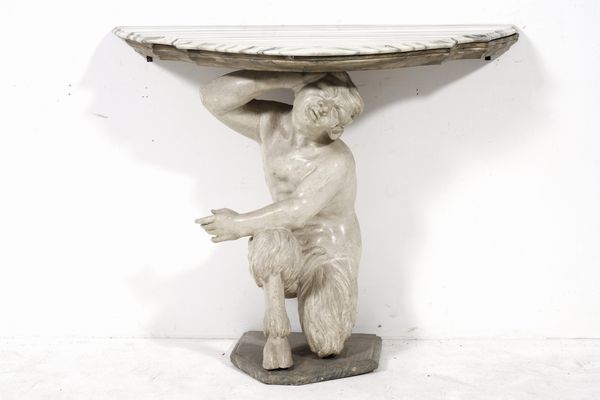 Coppia di consolles scolpite. Genova, XVIII secolo  - Asta Sei Secoli di Arti e Arredi - Associazione Nazionale - Case d'Asta italiane