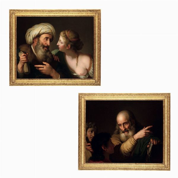 Gaspare Landi : La via del vizio e La via della virt� 1782-1783  - Asta Sei Secoli di Arti e Arredi - Associazione Nazionale - Case d'Asta italiane