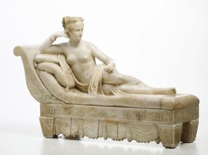 Paolina Borghese. Scultore del XIX-XX secolo, dal modello di Antonio Canova  - Asta Sei Secoli di Arti e Arredi - Associazione Nazionale - Case d'Asta italiane