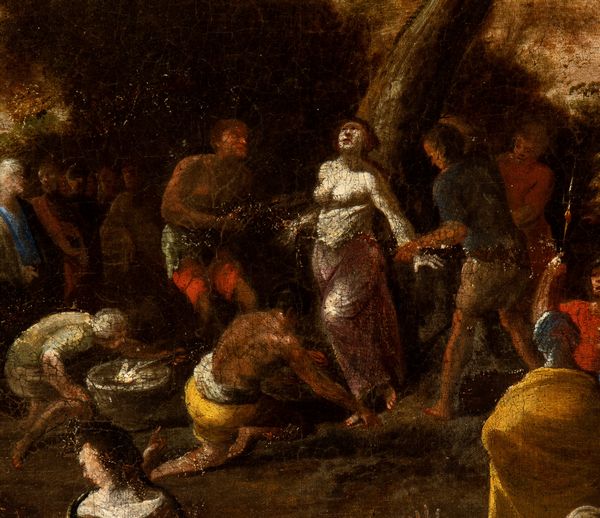 Scipione Compagno : Martirio di Sant'Agata  - Asta Dipinti dal XIV al XIX secolo, con una selezione di sculture - Associazione Nazionale - Case d'Asta italiane