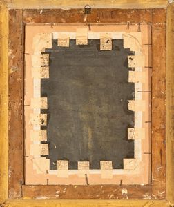 Scuola romana, fine XVIII - inizio XIX secolo : Paesaggio con rovine e monaco che legge  - Asta Dipinti dal XIV al XIX secolo, con una selezione di sculture - Associazione Nazionale - Case d'Asta italiane