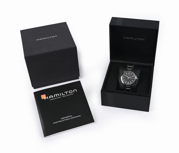 Hamilton Broadway Day Date H433110 - Orologio da polso al quarzo da uomo in acciaio con datario con bracciale in acciaio  - Asta Asta a Tempo - Orologi da Tasca da Polso e da Tavolo - Associazione Nazionale - Case d'Asta italiane