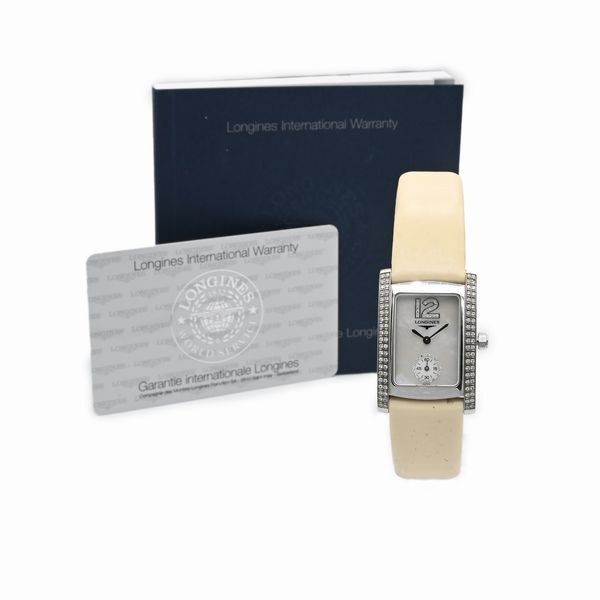 Longines Dolcevita L5.502.0 - Orologio da polso al quarzo da donna in acciaio con datario, brillantini e quadrante in madreperla  - Asta Asta a Tempo - Orologi da Tasca da Polso e da Tavolo - Associazione Nazionale - Case d'Asta italiane