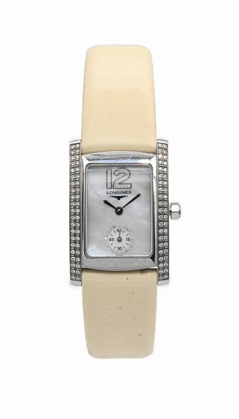 Longines Dolcevita L5.502.0 - Orologio da polso al quarzo da donna in acciaio con datario, brillantini e quadrante in madreperla  - Asta Asta a Tempo - Orologi da Tasca da Polso e da Tavolo - Associazione Nazionale - Case d'Asta italiane