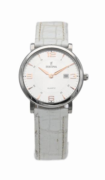 Festina 16477 - Orologio da polso al quarzo da donna in acciaio con datario  - Asta Asta a Tempo - Orologi da Tasca da Polso e da Tavolo - Associazione Nazionale - Case d'Asta italiane