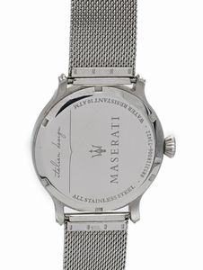 Maserati 73442 - Orologio da polso al quarzo da uomo in acciaio con bracciale originale in acciaio  - Asta Asta a Tempo - Orologi da Tasca da Polso e da Tavolo - Associazione Nazionale - Case d'Asta italiane