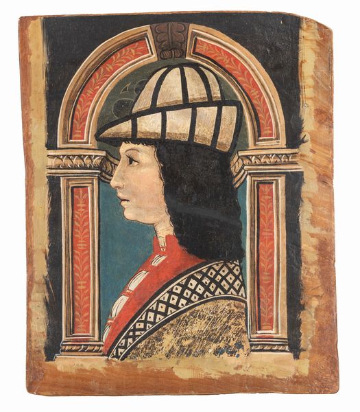 Scuola cremonese, secolo XVI : Ritratto di gentiluomo di profilo  - Asta Arredi e Dipinti Antichi da una Dimora Lombarda - Associazione Nazionale - Case d'Asta italiane