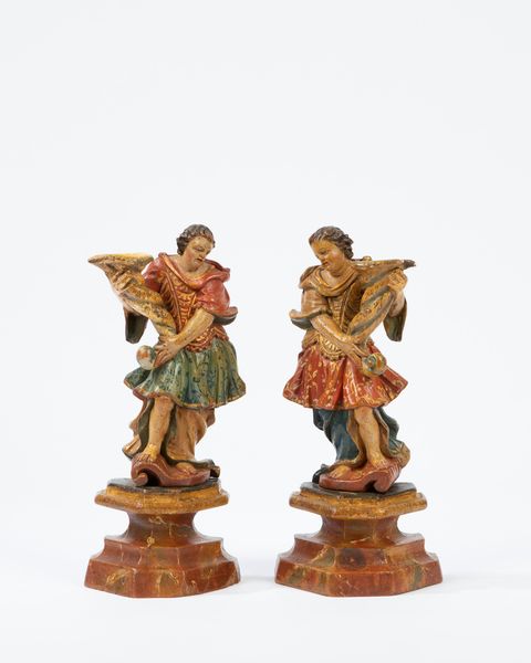 Due sculture in legno  - Asta Arredi e Dipinti Antichi da una Dimora Lombarda - Associazione Nazionale - Case d'Asta italiane