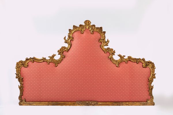 Testata da letto con cornice in legno dorato  - Asta Arredi e Dipinti Antichi da una Dimora Lombarda - Associazione Nazionale - Case d'Asta italiane