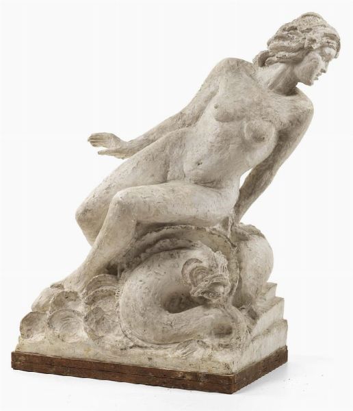Gustave Fontaine : Bozzetto per la scultura Mer  - Asta DIPINTI E SCULTURE DEL XIX E XX SECOLO - Associazione Nazionale - Case d'Asta italiane