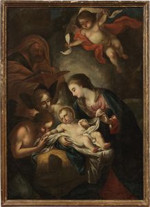 Scuola toscana del XVIII secolo - Natività con gli Angeli